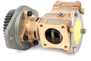 Raw Water Pump For Cummins 6BT Mounting Holes are 11° offset from the center of the Drive Gear Shaft Bidirectional Pump (It Turns Right or Left)